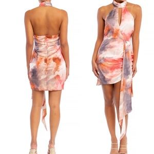 Red and white tie dye dress NWT 3 sizes available